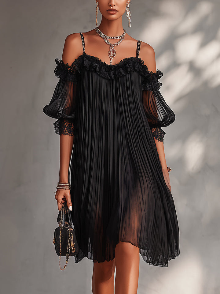 Leonie | Mini Black Dress - Helen & Olivia Manhattan