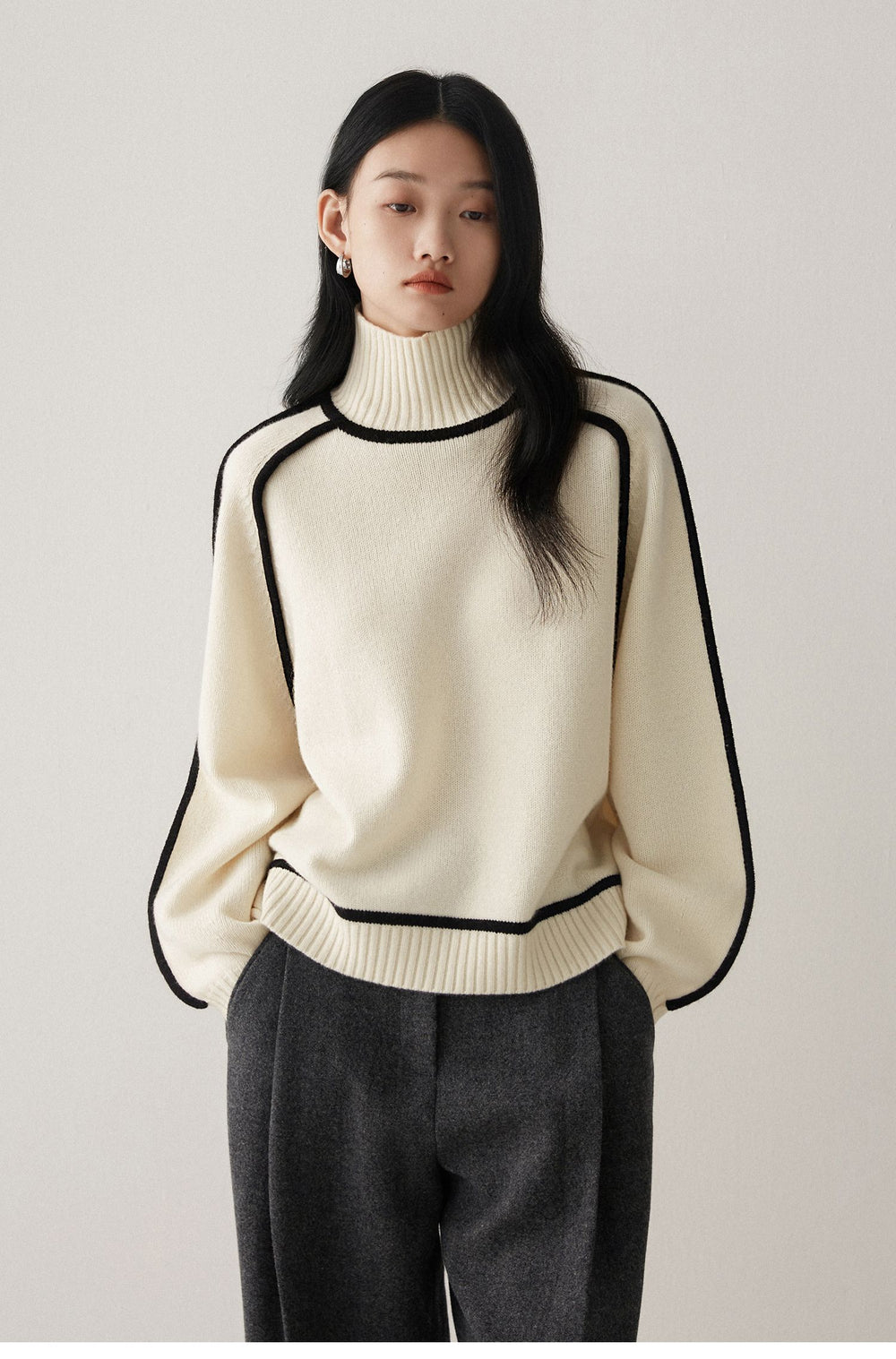 Elizandraa | Elegant Sweater - Grey