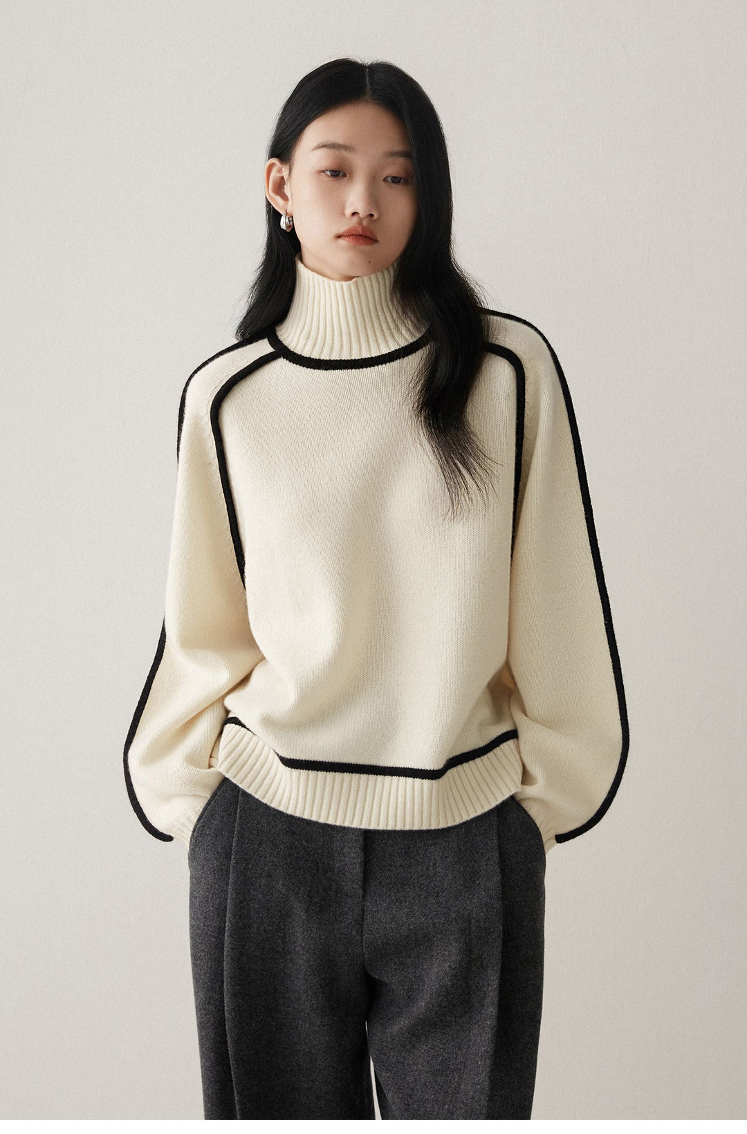 Elizandraa | Elegant Sweater - Grey