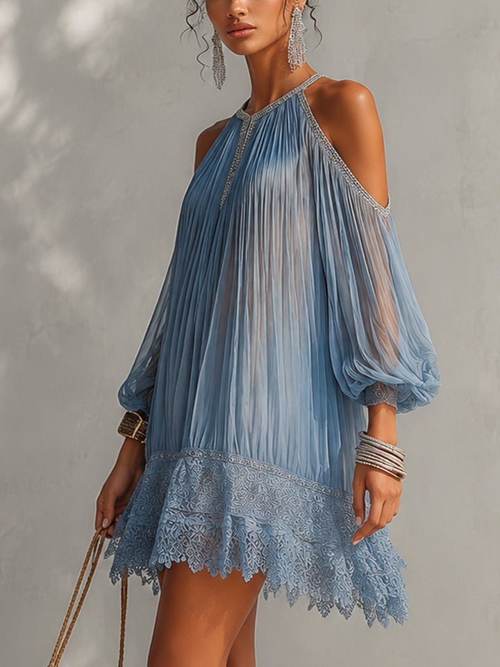Bleuette | Mini Blue Dress - Helen & Olivia Manhattan