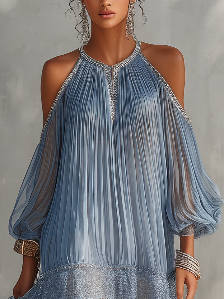 Bleuette | Mini Blue Dress - Helen & Olivia Manhattan