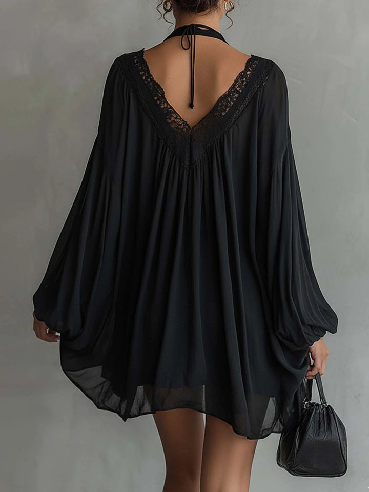 Cassandre | Mini Black Dress - Helen & Olivia Manhattan