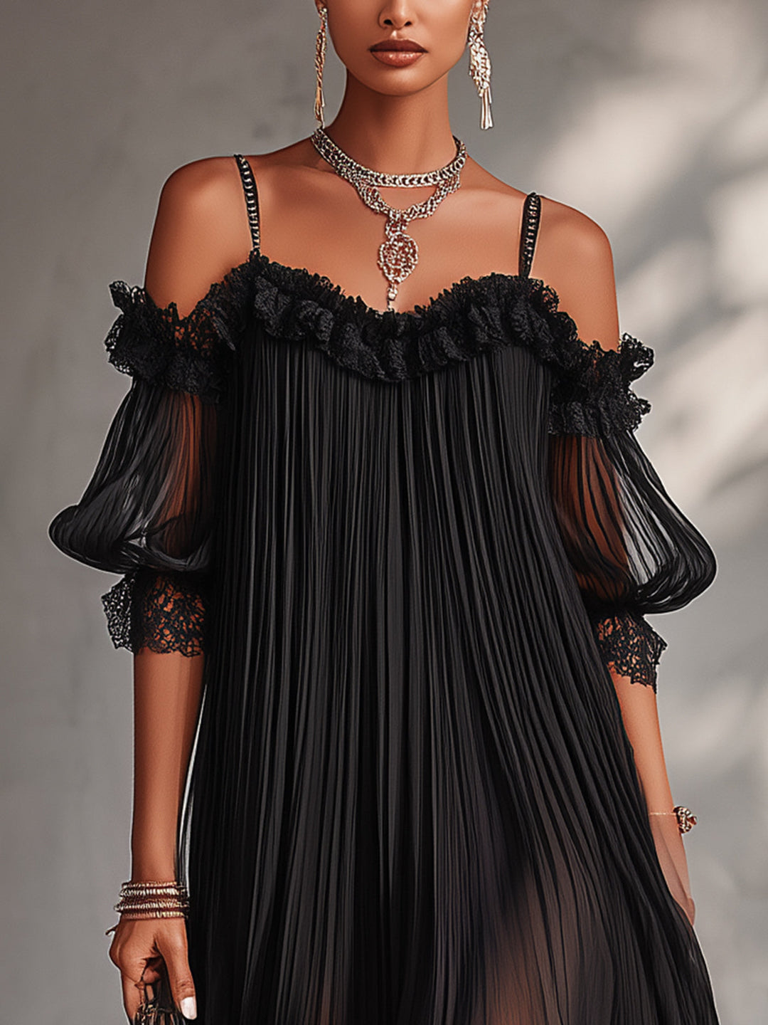 Leonie | Mini Black Dress - Helen & Olivia Manhattan