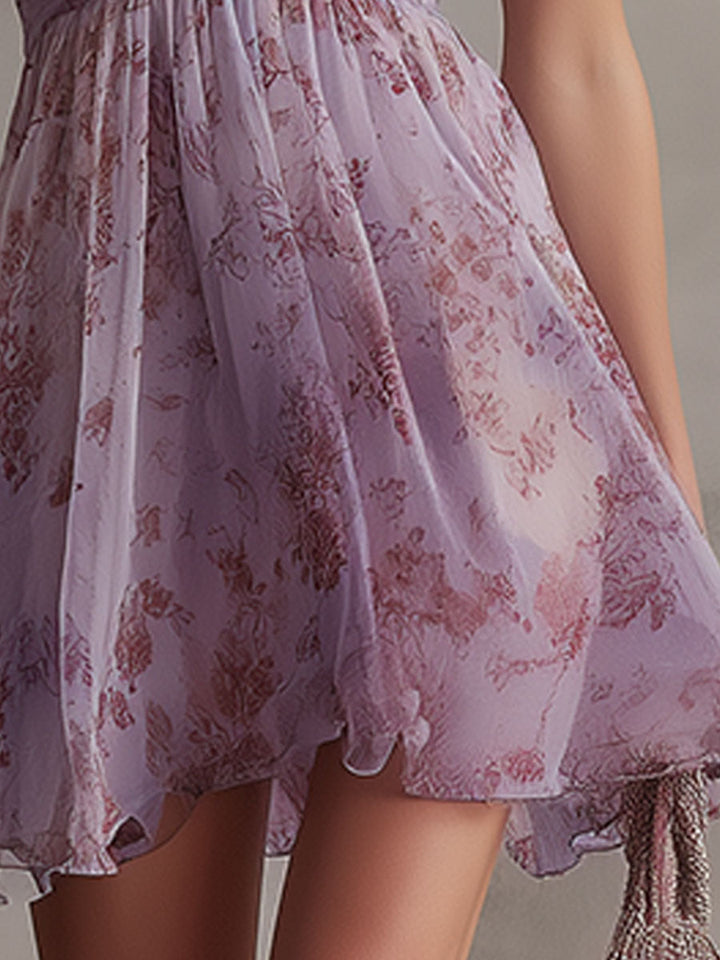 Violet | Mini Purple Dress - Helen & Olivia Manhattan