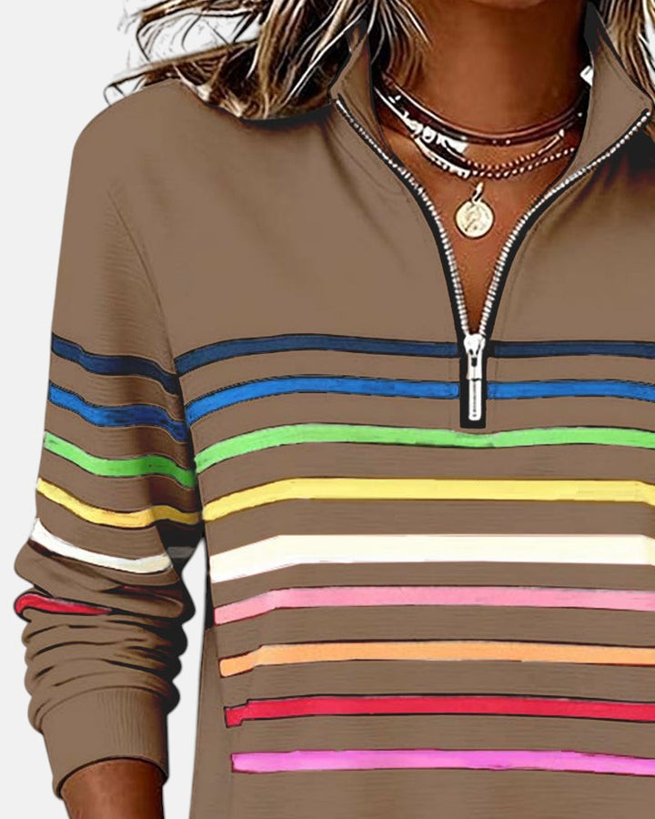Irene | Comfort Striped Sweater - 