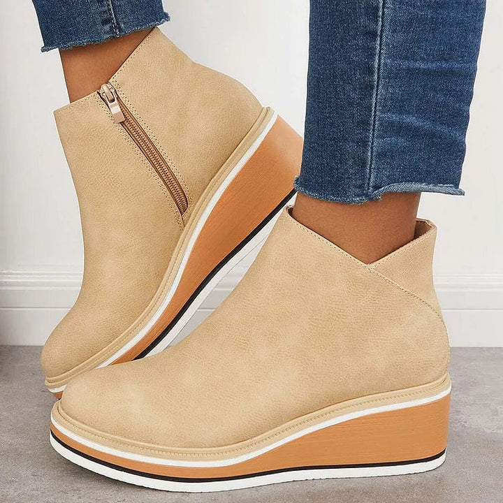 Marilena | Vegan Leather Ankle Boots - Helen & Olivia Manhattan