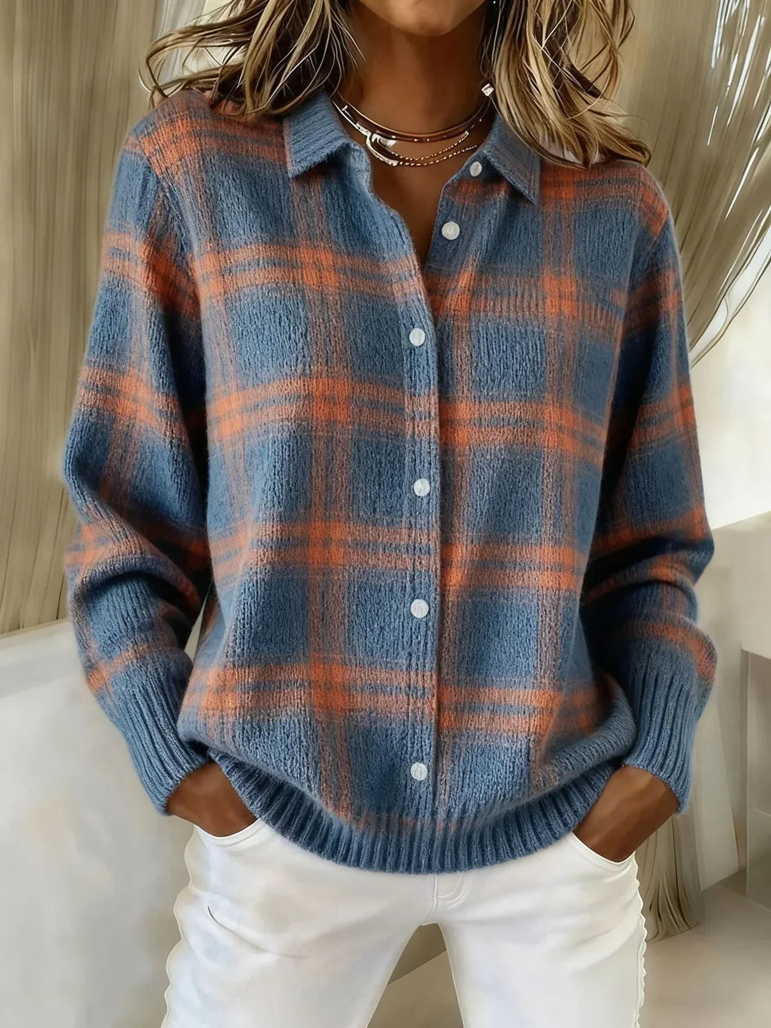Camille | Plaid Cardigan - 