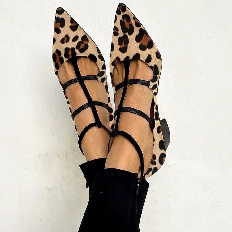 Bridget | Scarpe con tacco e cinturino leopardato