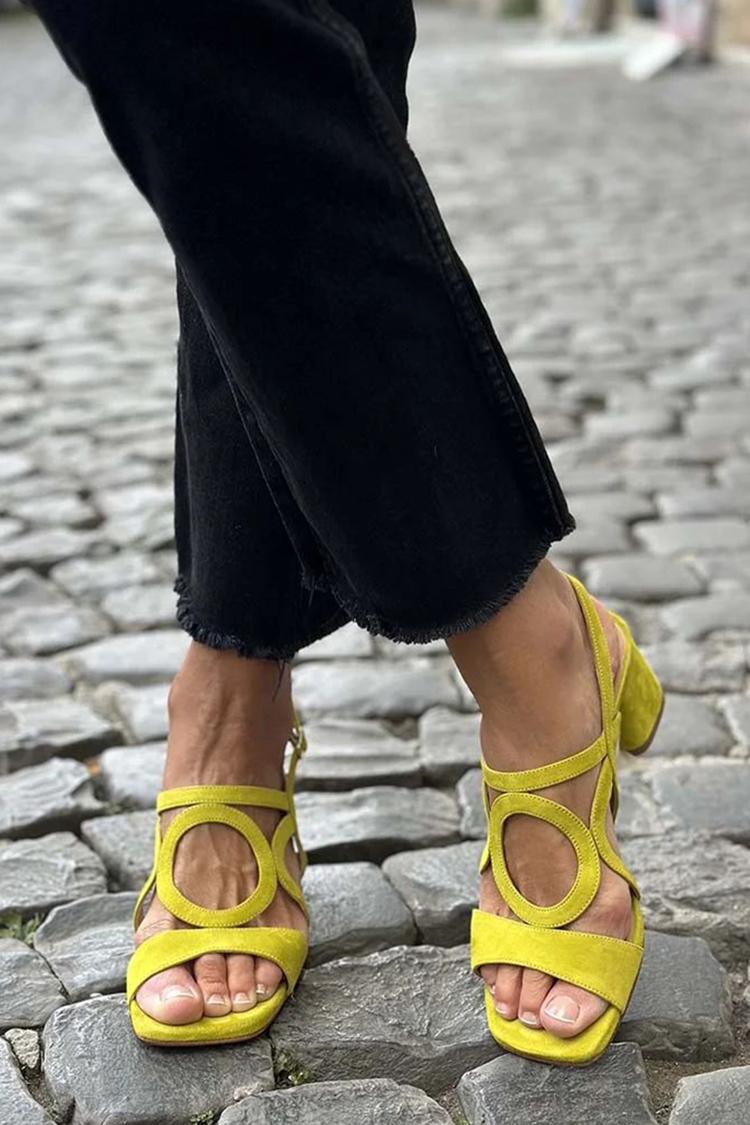 Narelle | Simple Yellow Summer Sandals