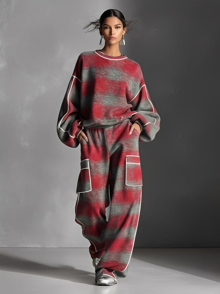 Nora | Tailleur Pants Plaid Scozzesi
