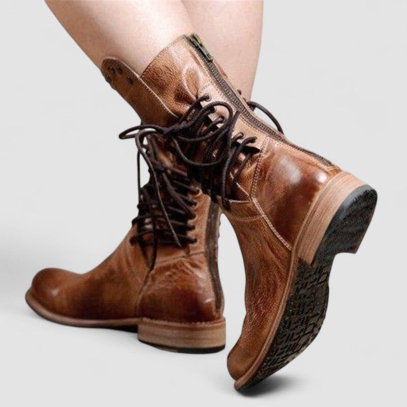 Silvia | Suede Western Boots - Helen & Olivia Manhattan