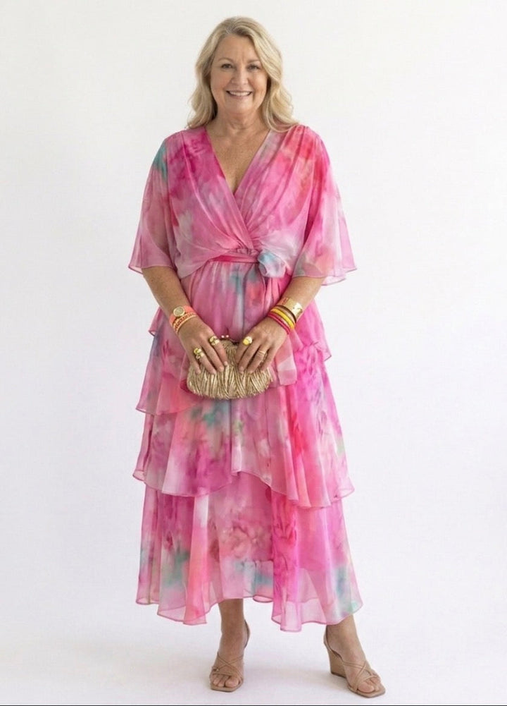 Layered Floral Sun Dress
