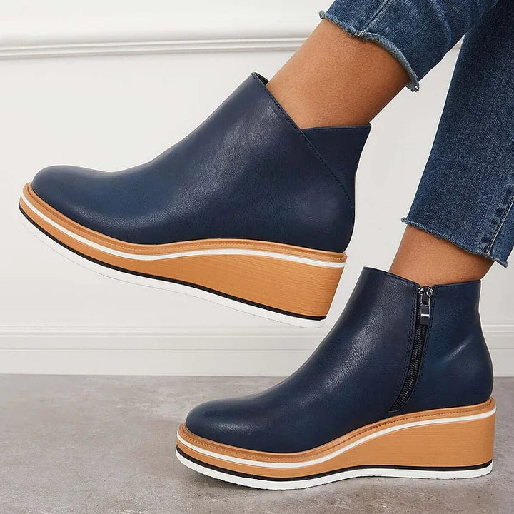 Marilena | Vegan Leather Ankle Boots - Helen & Olivia Manhattan