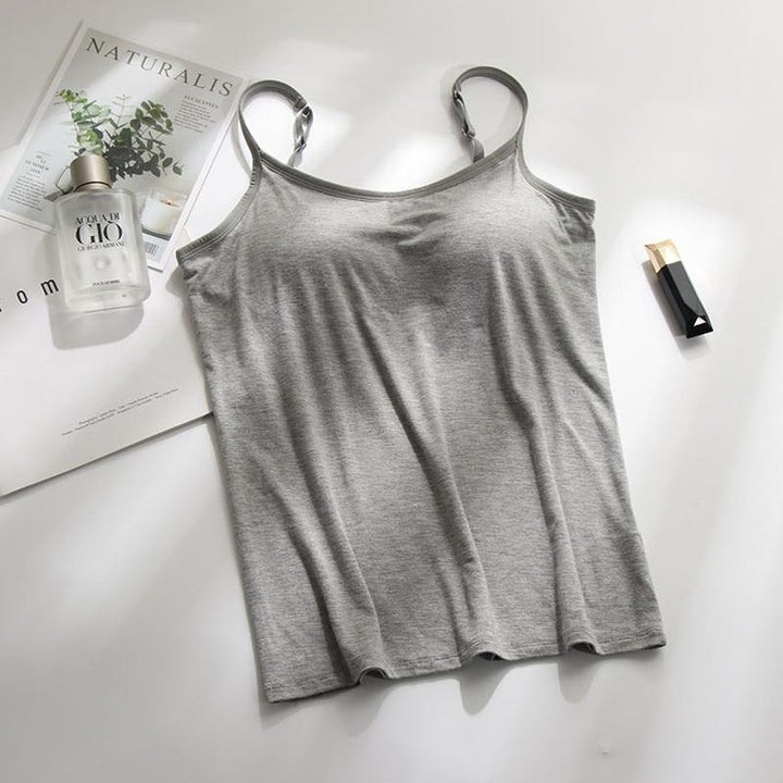 Padded Tank Top | Tank Top with Built-in Bra