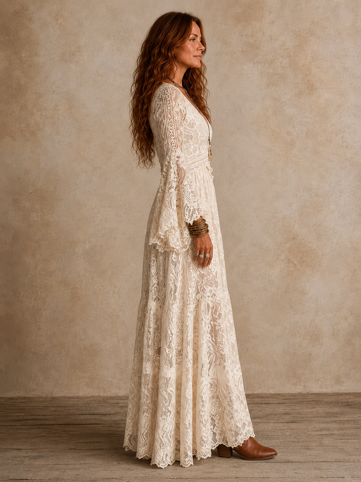 Emily | Vintage Silhouette Maxi Dress for Women