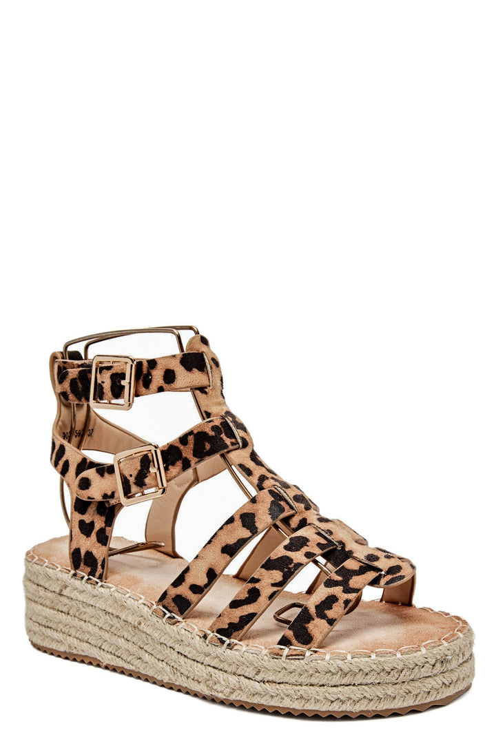 Pinkmund | Leopard Wedge Sandal