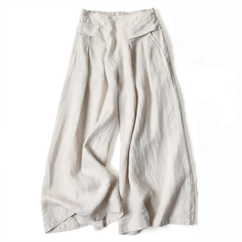 Honor | Fluid Gamba Larga Linen Culottes