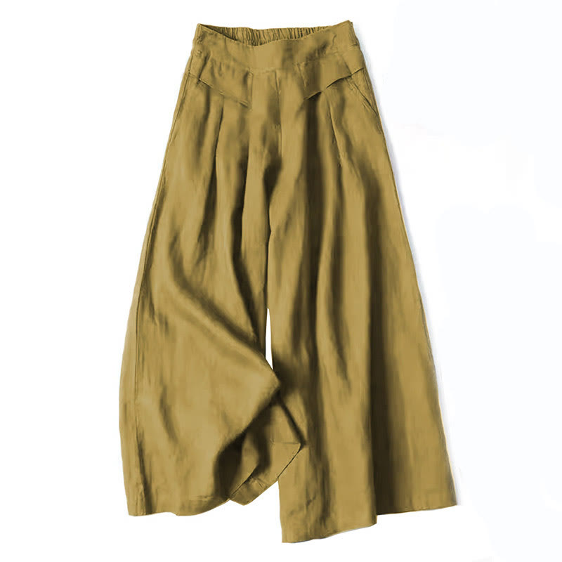 Honor | Fluid Gamba Larga Linen Culottes
