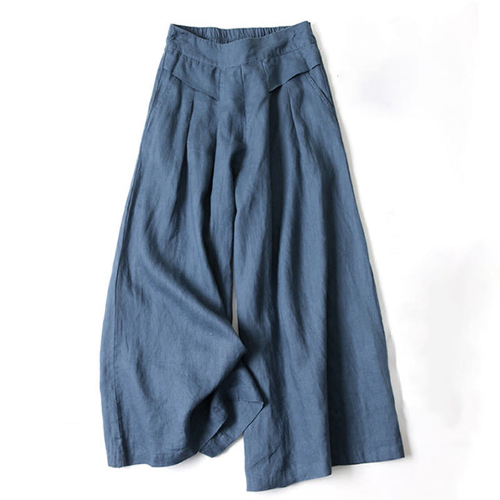 Honor | Fluid Gamba Larga Linen Culottes