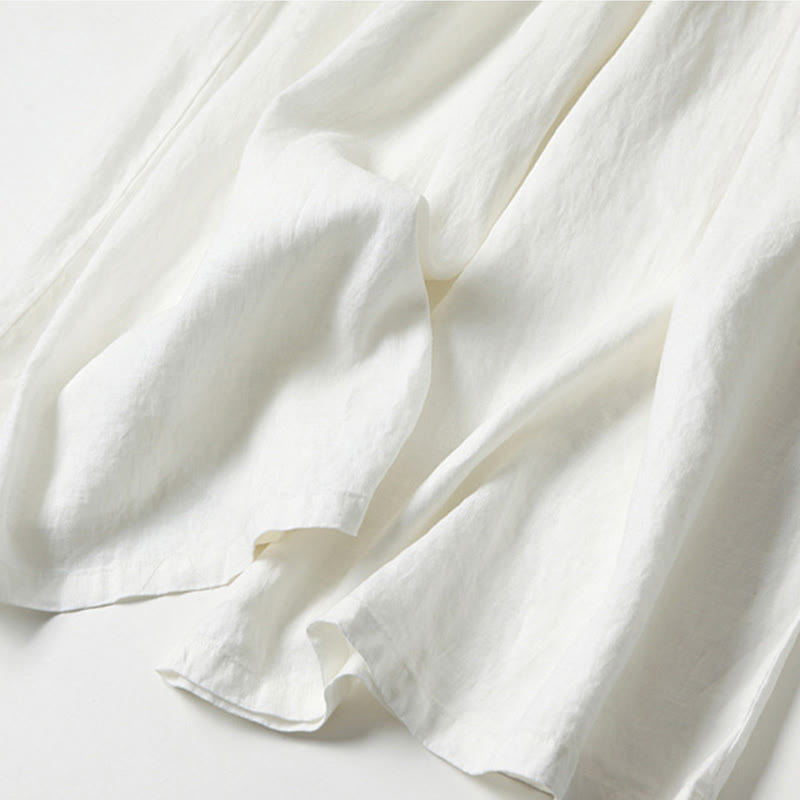 Honor | Fluid Gamba Larga Linen Culottes