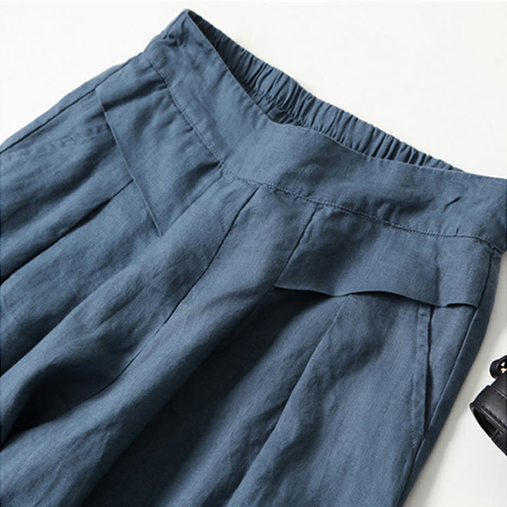 Honor | Fluid Gamba Larga Linen Culottes