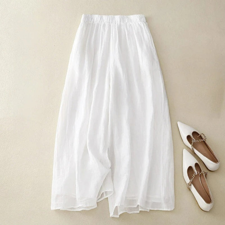 Oona | Relaxed Gamba Larga Culottes with Waistband