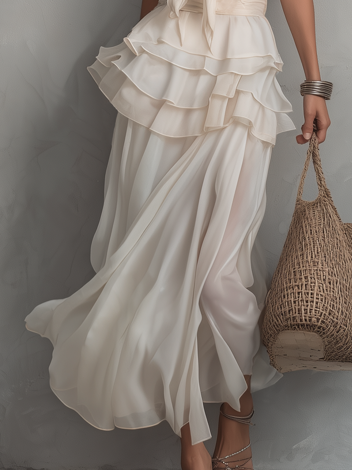 Adele | Layered Chiffon Skirt Completo