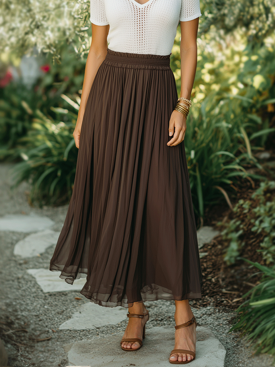 Blythe | Brown & Avorio Knit Top