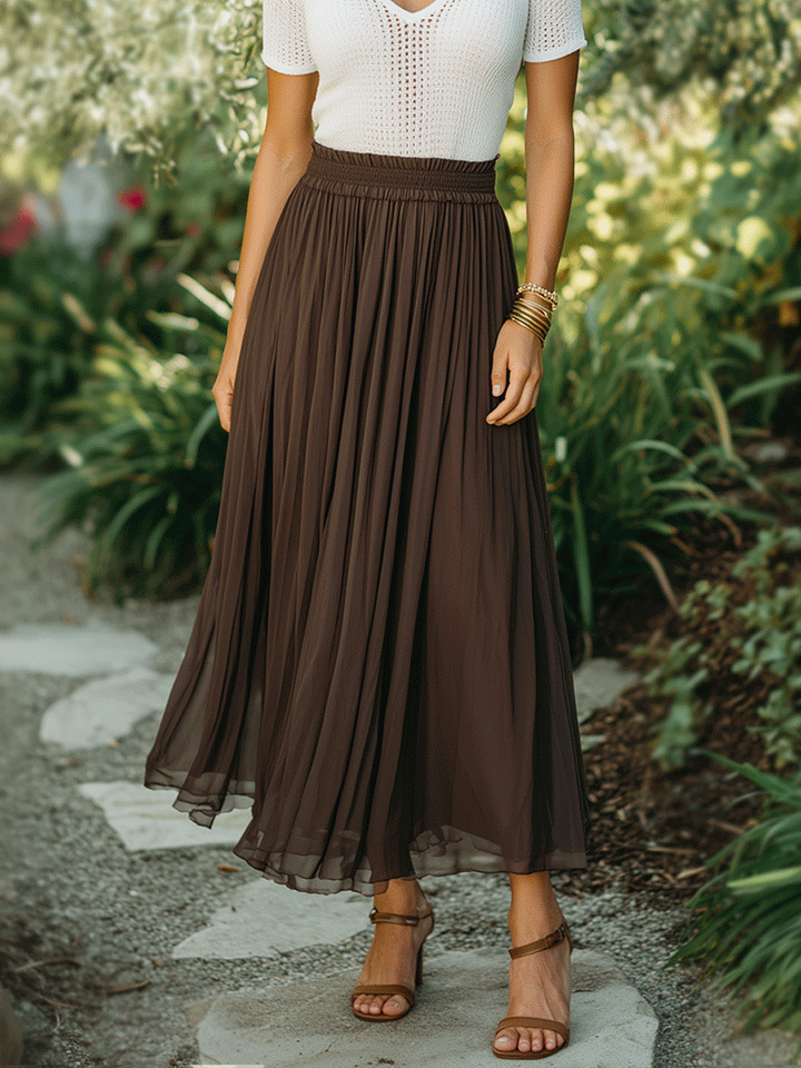 Blythe | Brown & Avorio Knit Top