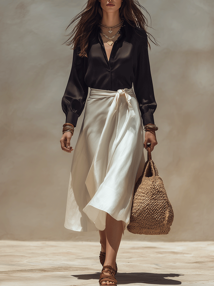 Cora | Simple Chic Raso Blouse & Wrap