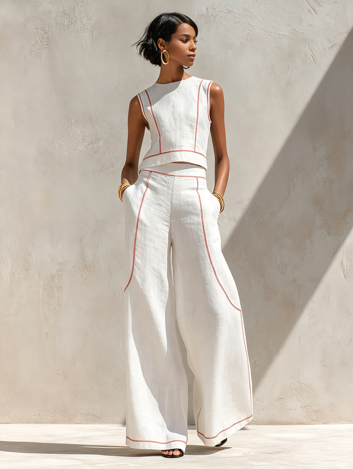 Star | Completo in Linen a Contrasto