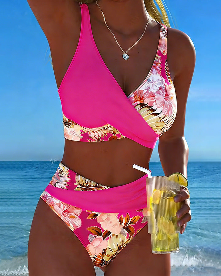 Jolina | Bikini Floral a Contrasto
