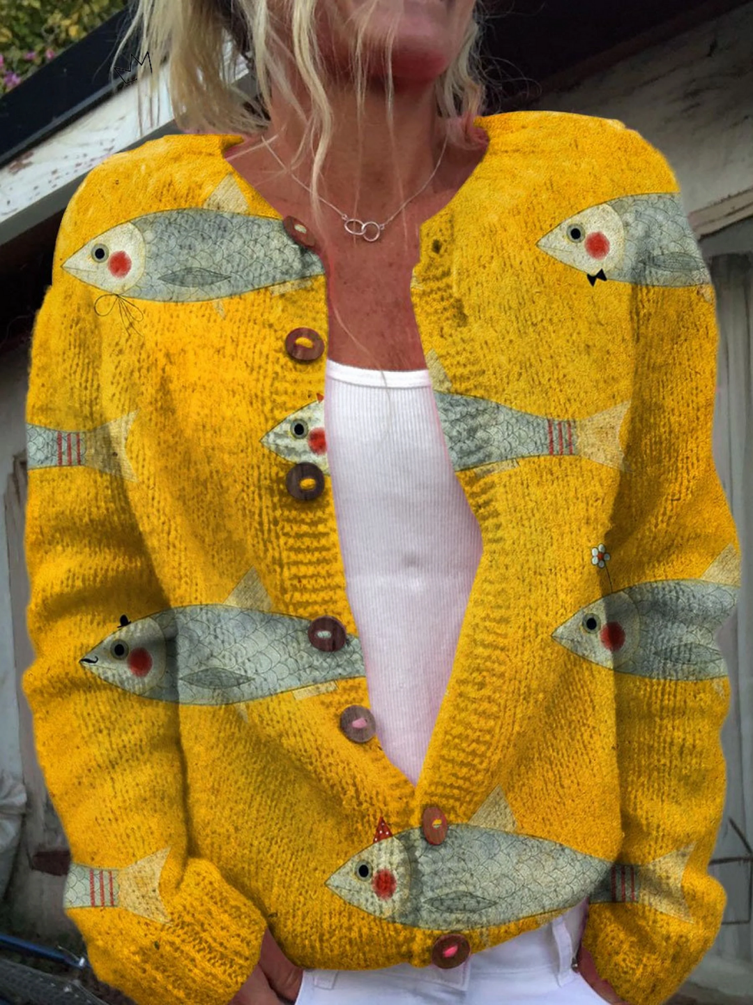 Anouk | Vintage Knit Cardigan Sweater - 