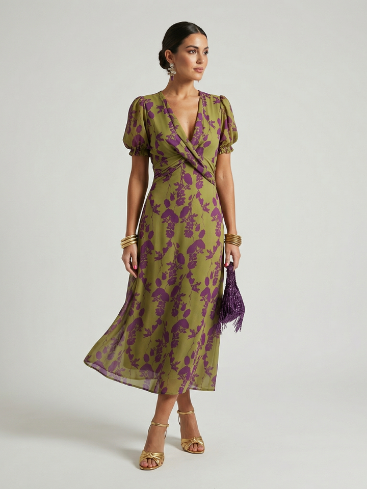 Astoria | Breezy Floral Midi Dress