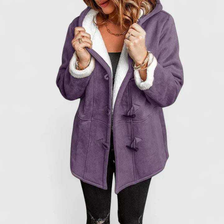 Ziah | Comfortable Coat - Purple