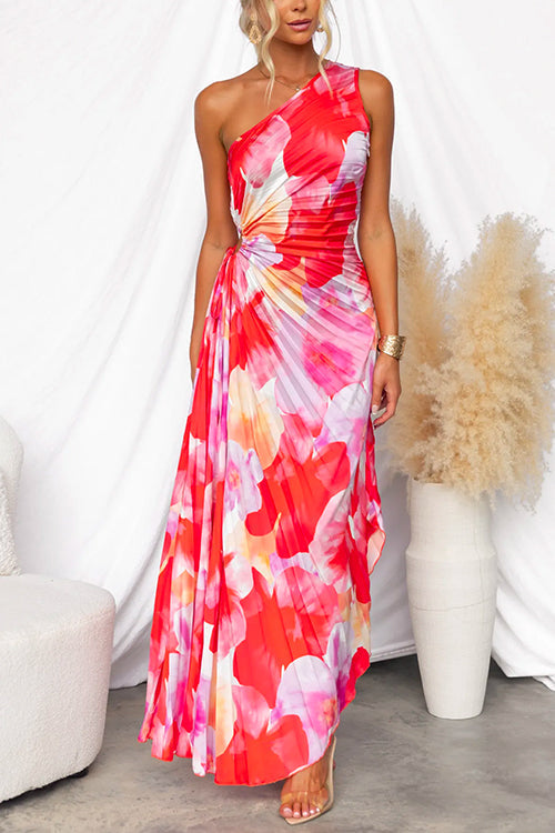 Vibrant Tropical Evening Dress