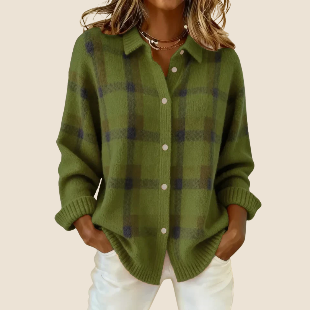 Autunna | Plaid Flannel Overshirt - 