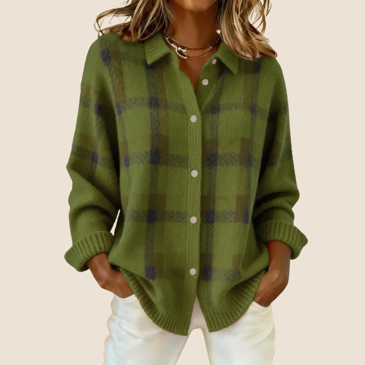Autunna | Plaid Flannel Overshirt - 