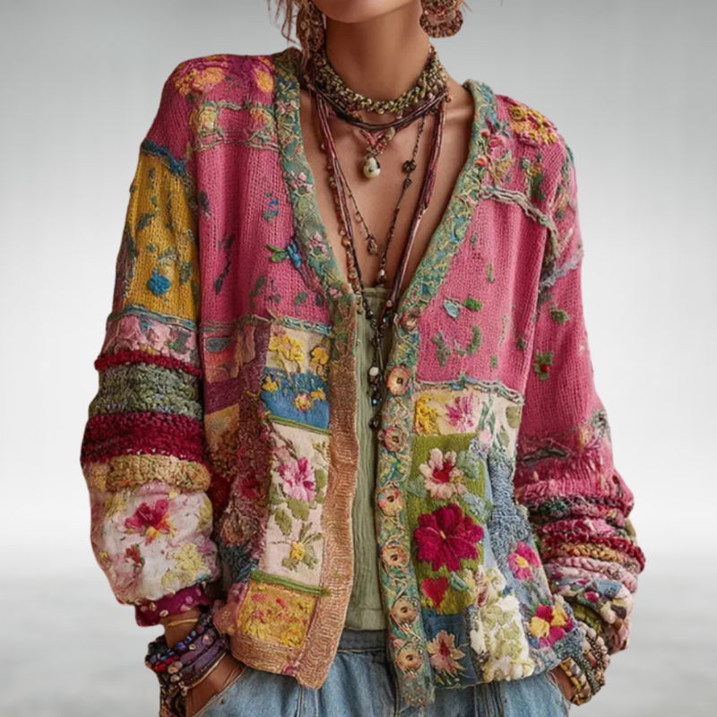 Tamsin | Patchwork Boho Cardigan - 
