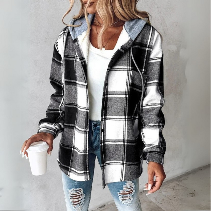 Carys | Caldo Cosy Hooded Check Jacket