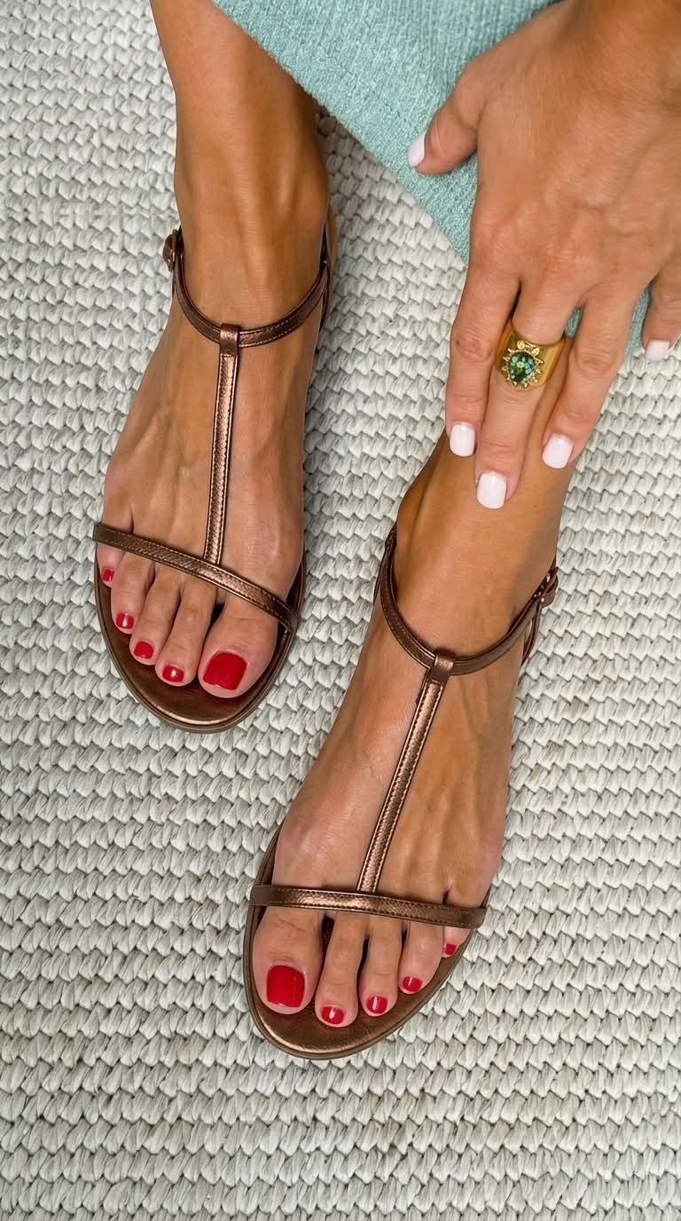 White™ | Golden Summer Sandals