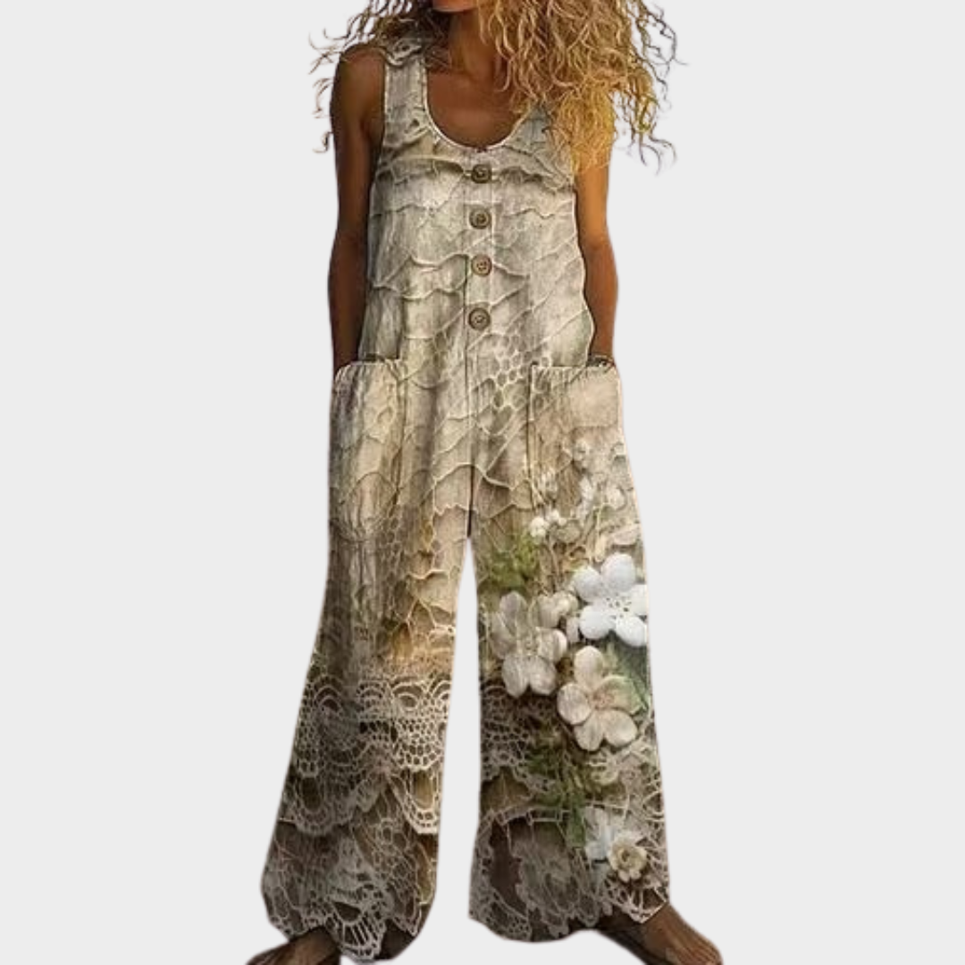 Hazel | Market Stampa Fluid Jumpsuit