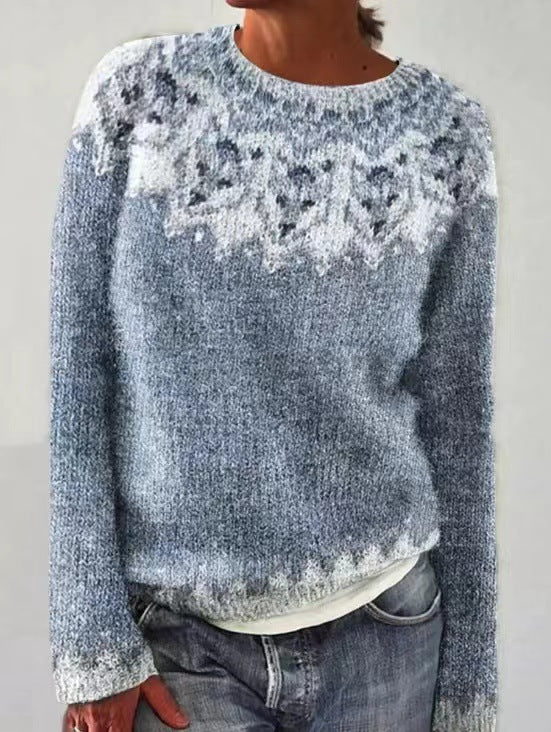 Charlotte | Retro Knitted Sweater - E110
