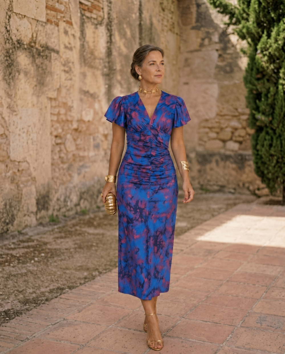 Wanda | Timeless Puff Sleeve Midi Dress