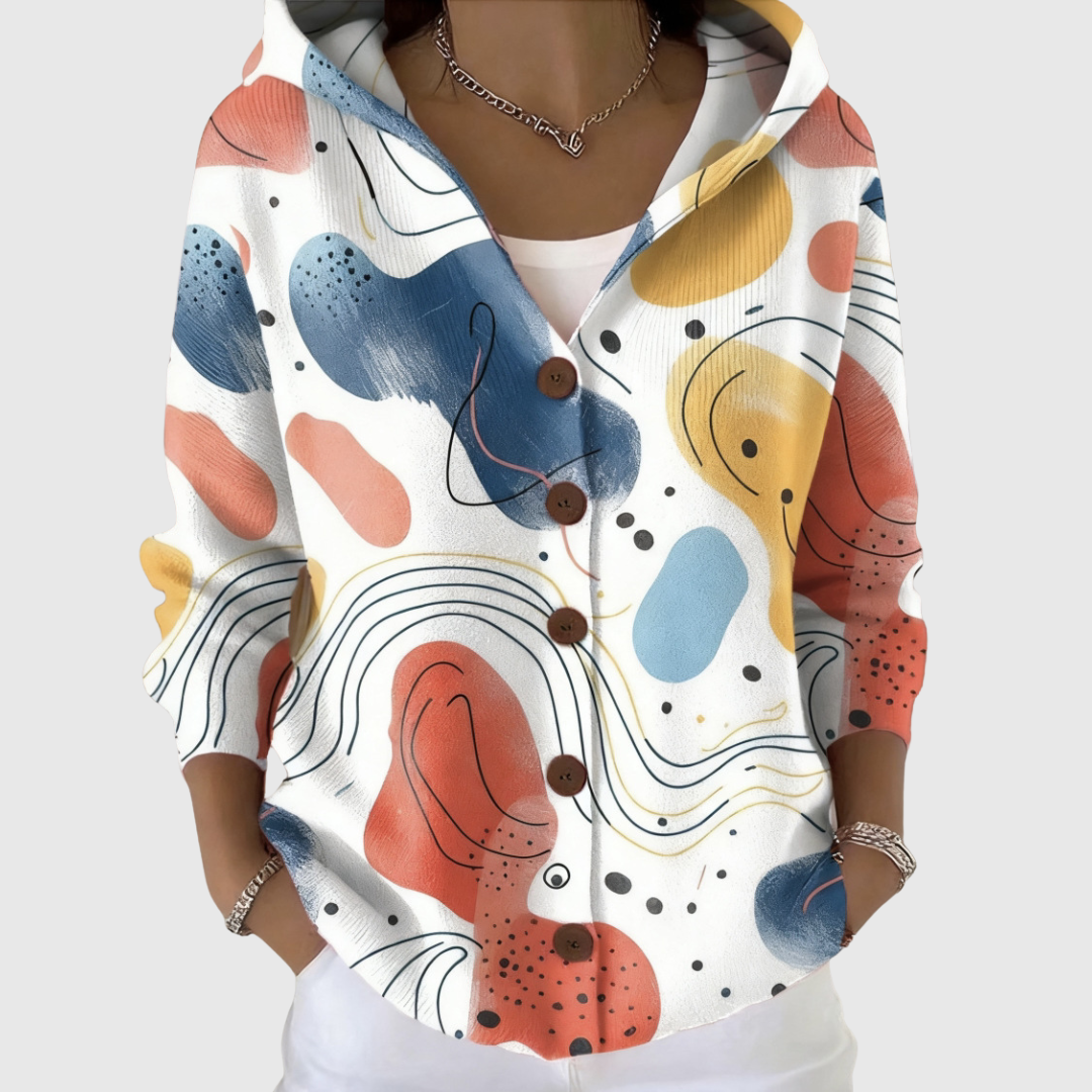Stella | Hooded Knit Cardigan - Helen & Olivia Manhattan