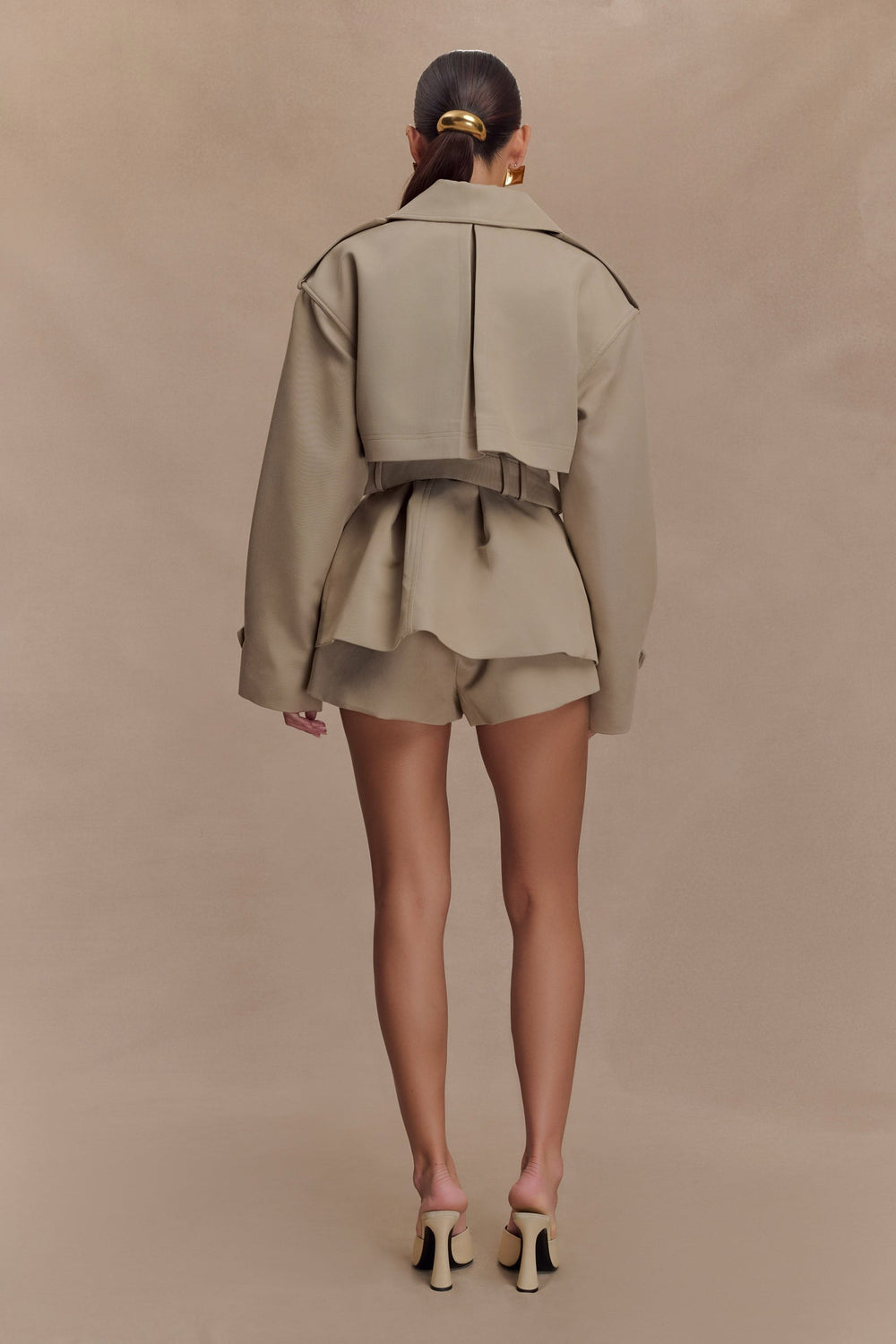 Elsje | Tailored Short Trench Coat with Classic Elegance - 