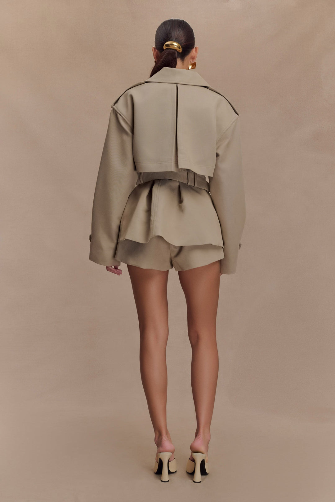 Elsje | Tailored Short Trench Coat with Classic Elegance - 