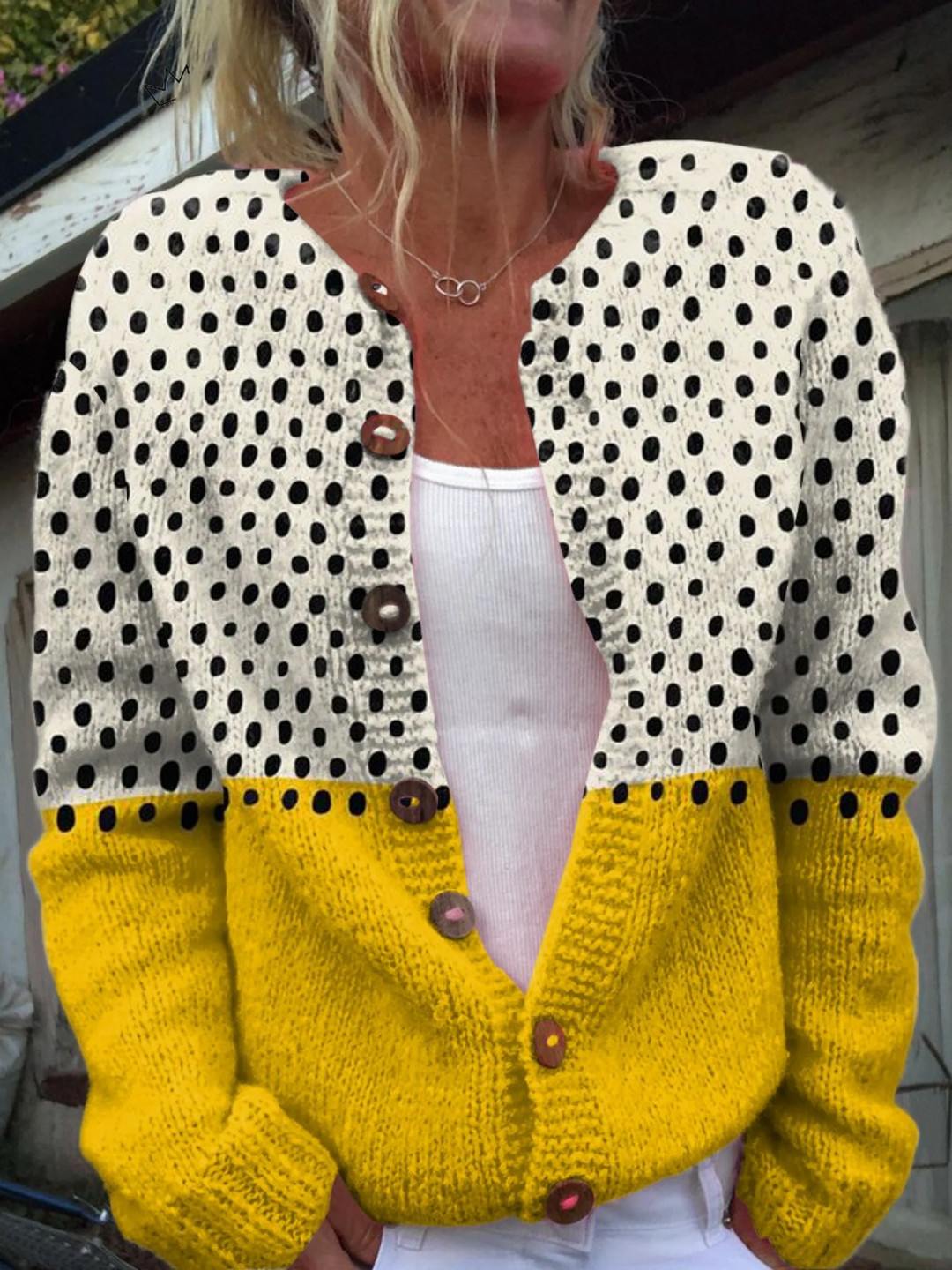 Junella | Vintage Knit Cardigan Sweater - 
