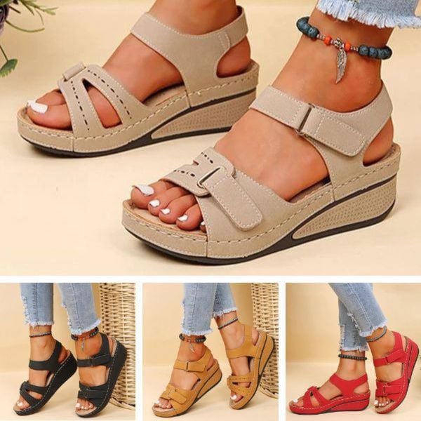 Helene | Sandals Confortables - Red