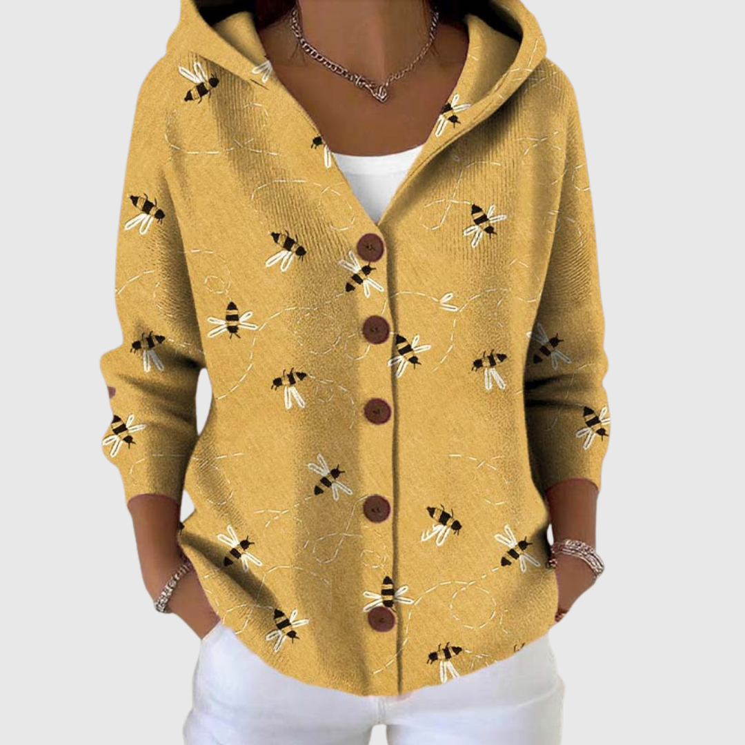 Isabella | Hooded Knit Cardigan - Helen & Olivia Manhattan